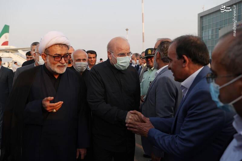 عکس/ قالیباف وارد عسلویه شد