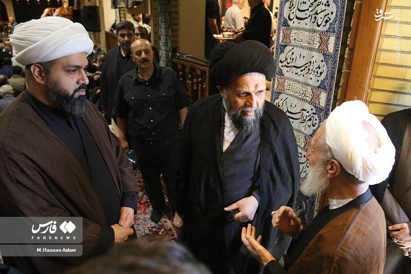 عکس/ حضور چهرهها در مراسم ترحیم آیتالله مصطفوی