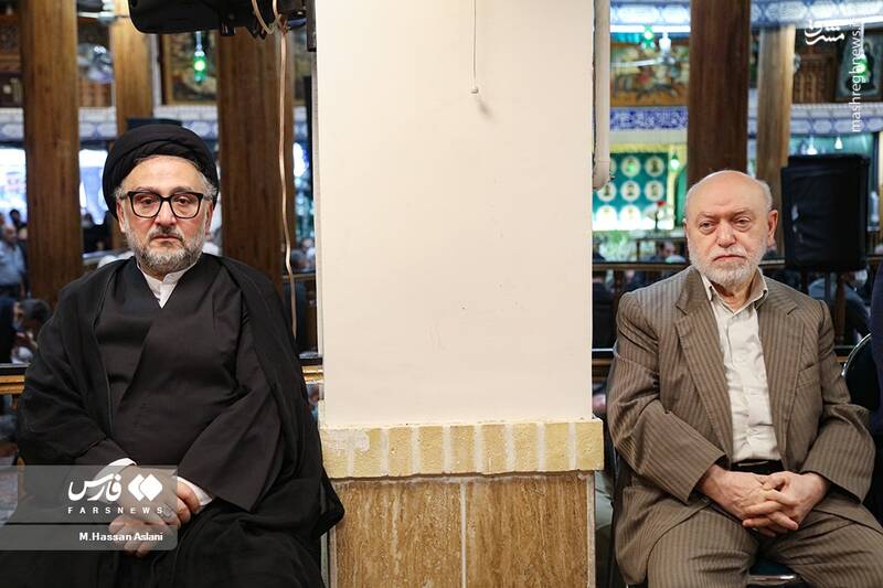 عکس/ حضور چهرهها در مراسم ترحیم آیتالله مصطفوی