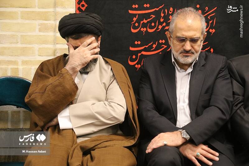 عکس/ حضور چهرهها در مراسم ترحیم آیتالله مصطفوی