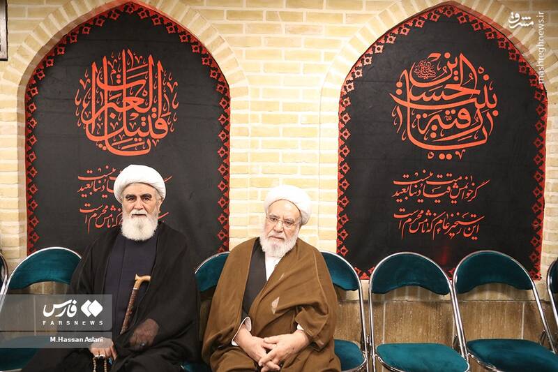 عکس/ حضور چهرهها در مراسم ترحیم آیتالله مصطفوی