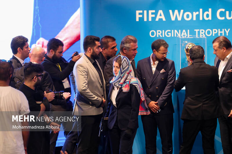 مراسم رونمایی از کاپ جام جهانی در تهران