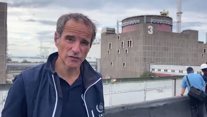 عصبانیت زلنسکی از گروسی و مأموران آژانس بینالمللی انرژی اتمی