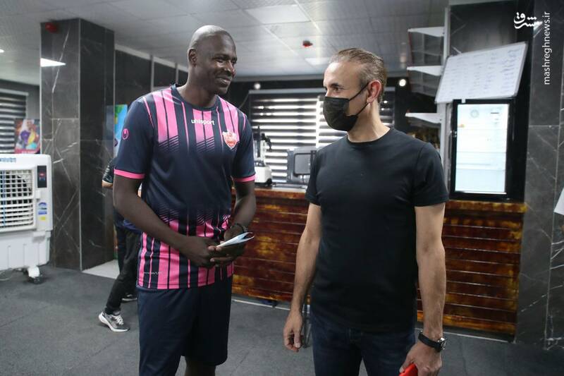 اولین حضور دیاباته در تمرین پرسپولیس +عکس