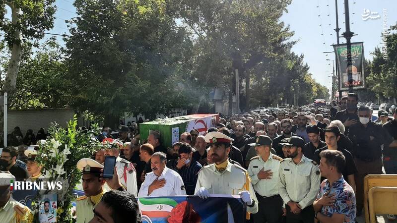 عکس/ بدرقه شهید مدافع امنیت در شاهرود