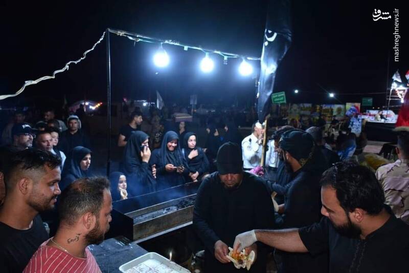 خدمت رسانی موکب ها به زائران اربعین در عراق+ تصاویر