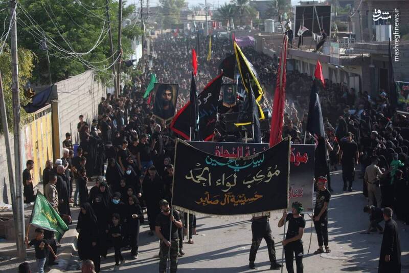 پیاده روی ده ها هزار نفر بسمت مقام امام حسن مجتبی (ع)+ عکس