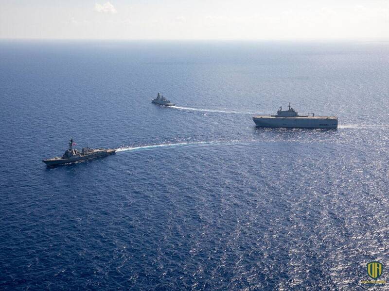 رزمایش دریایی مصر و آمریکا در دریای مدیترانه