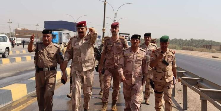 استقرار ارتش عراق در مسیر زائران اربعین +عکس