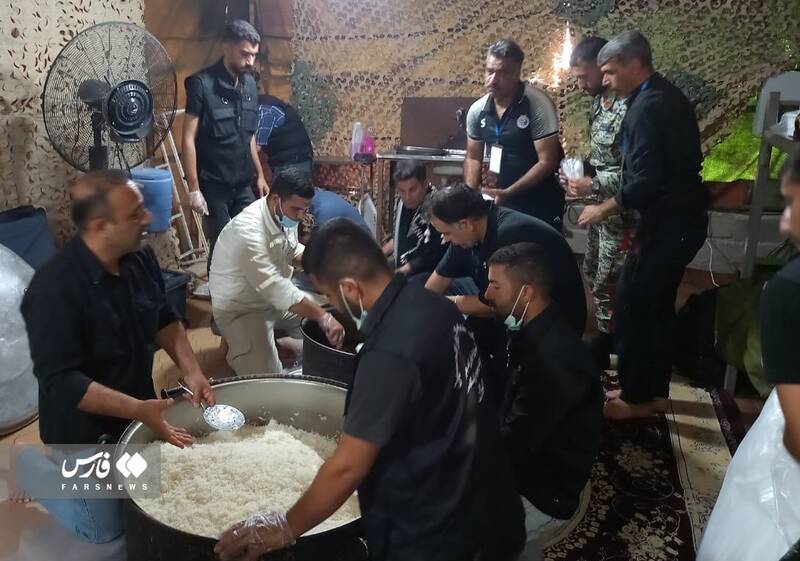 ایجاد موکب اربعین نیروی دریایی ارتش در مرز شلمچه