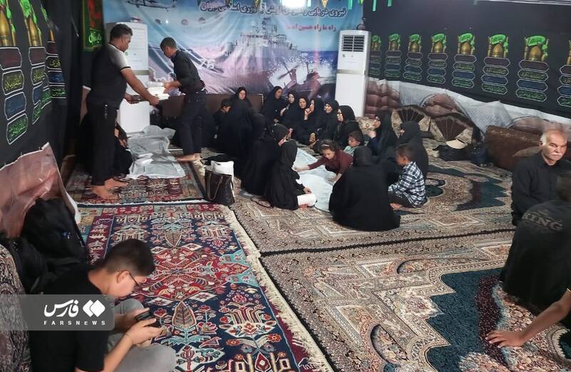 ایجاد موکب اربعین نیروی دریایی ارتش در مرز شلمچه