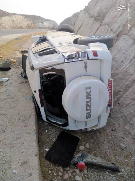 واژگونی خودروی همراهان وزیر ارشاد +عکس