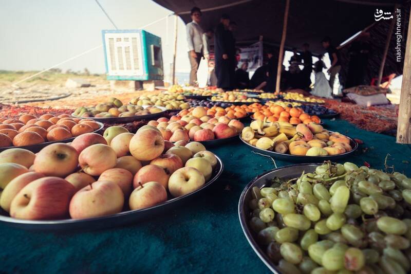 پذیرائی کودکان از زوار اربعین+ عکس