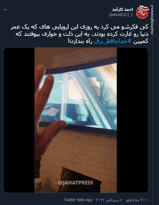 کی فکرشو می کرد اروپاییها کمپین خداحافظ برق راه بندازن!+ فیلم