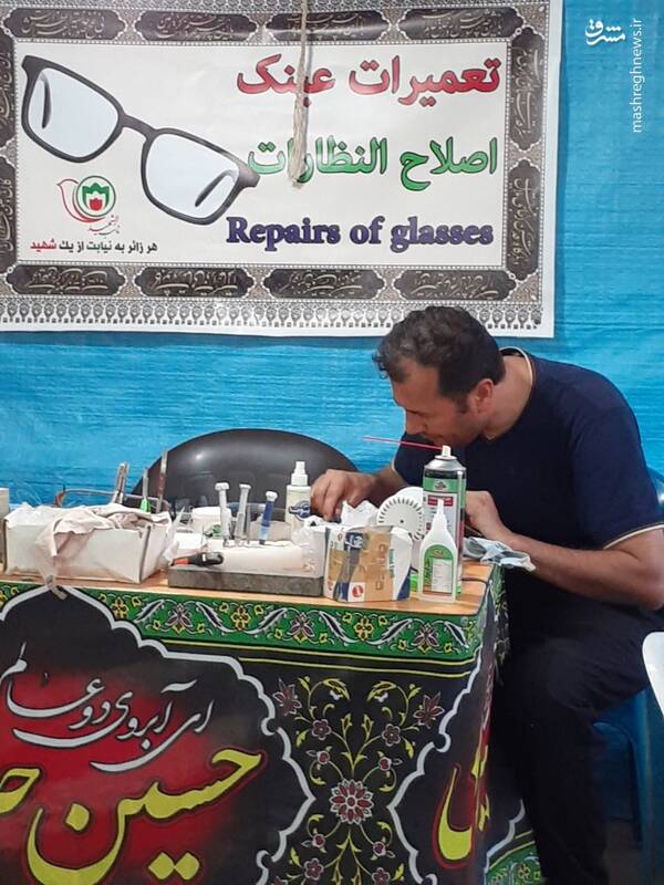 به نیابت از شهدا به زائران خدمت میکردند+ عکس