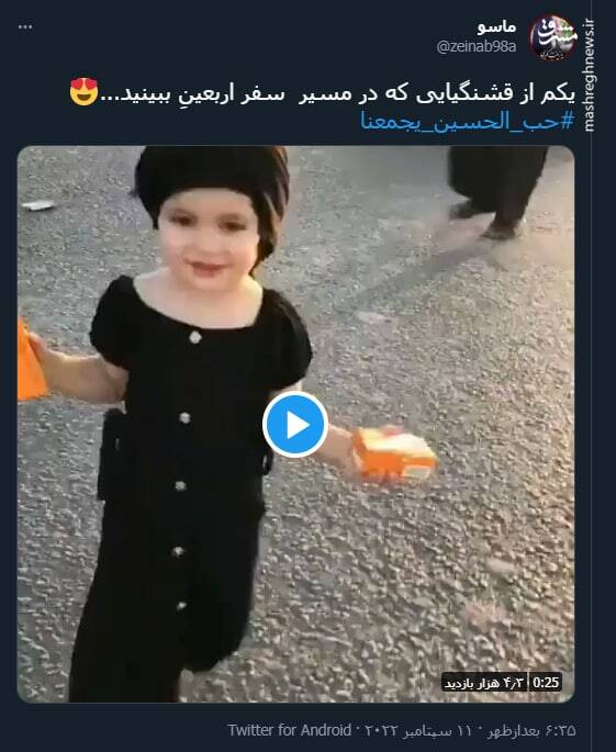 از قشنگیایی مسیر سفر اربعین + فیلم