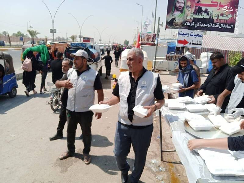 موکب اساتید و دانشجویان دانشگاه کربلا+ عکس