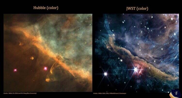 تصاویر هیجاناگیز و دقیق جیمز وب از سحابی شکارچی | منطقهای که برای نخستین بار دیده میشود