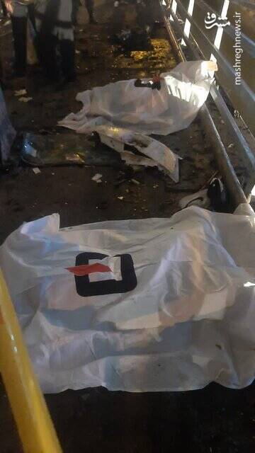 ۲ کشته در پی سقوط خودرو از پل صدر +عکس