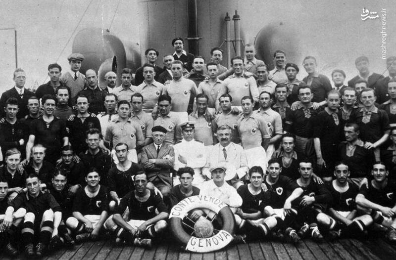 رکورد ۱۰۰ ساله و ابدی فوتبال/ قول پادشاه و حضور ۴ تیم در جام جهانی با تمرینات بدنسازی روی عرشه کشتی! +عکس و فیلم