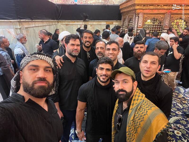 حضور در پیاده روی اربعین برایم افتخار بود/ نماد تیم ملی کاراته پرچم حضرت ابوالفضل(ع) است +عکس