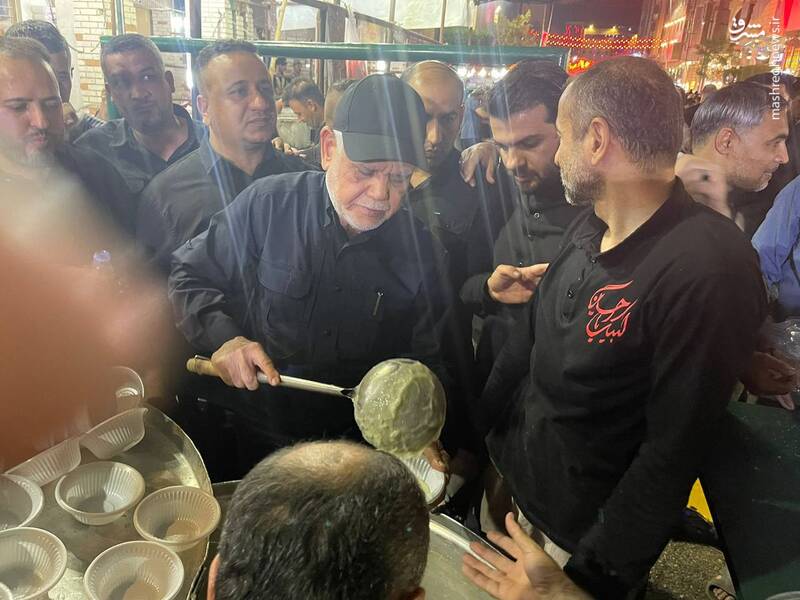 عکس/ حضور هادی العامری در موکبهای حسینی