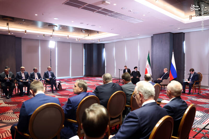 عکس/ دیدار روسای جمهور ایران و روسیه