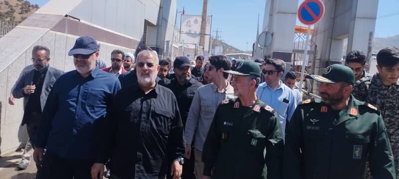 بازدید فرمانده نیروی زمینی سپاه از مرز باشماق +عکس
