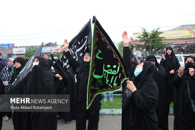 سوگواری جاماندگان اربعین در سراسر ایران / صحنه تجلی «انا من حسین» 8