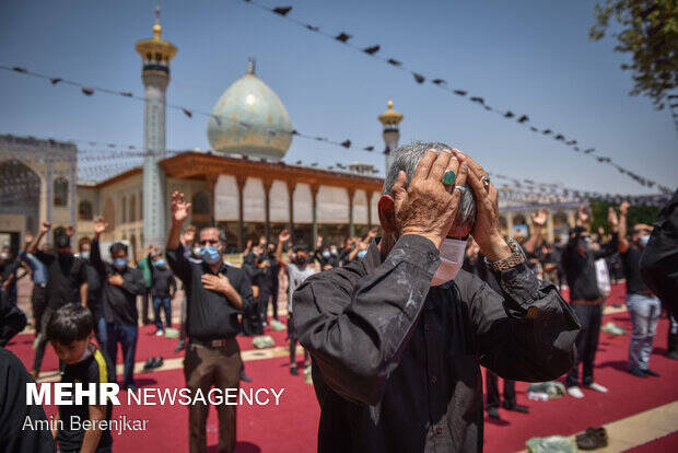 سوگواری جاماندگان اربعین در سراسر ایران/صحنه تجلی «انا من حسین» 