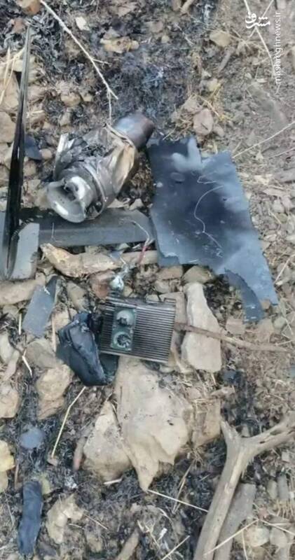 سقوط پهپاد نظامی ترکیه در شمال عراق+ عکس