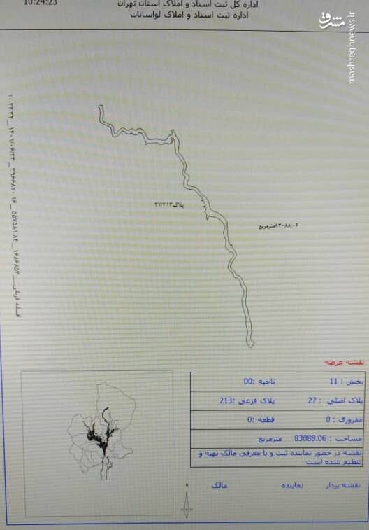 جزئیات صدور سند مالکیت بستر ۱۰ رودخانه استان تهران