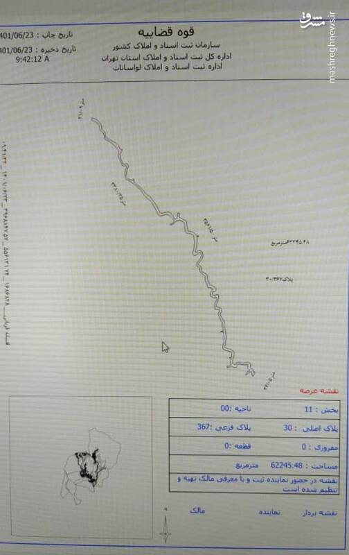 جزئیات صدور سند مالکیت بستر ۱۰ رودخانه استان تهران