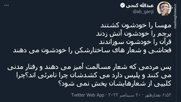پس مردمی که رفتار مدنی می کنند و پلیس دارد می کشدشان چرا نامرئی اند؟