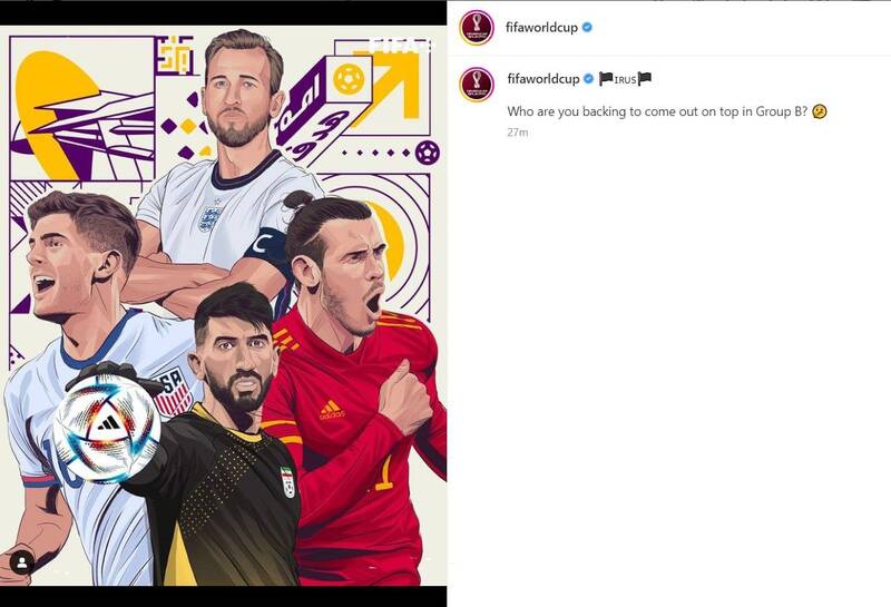 نظرخواهی فیفا درباره گروه ایران در جام جهانی +عکس