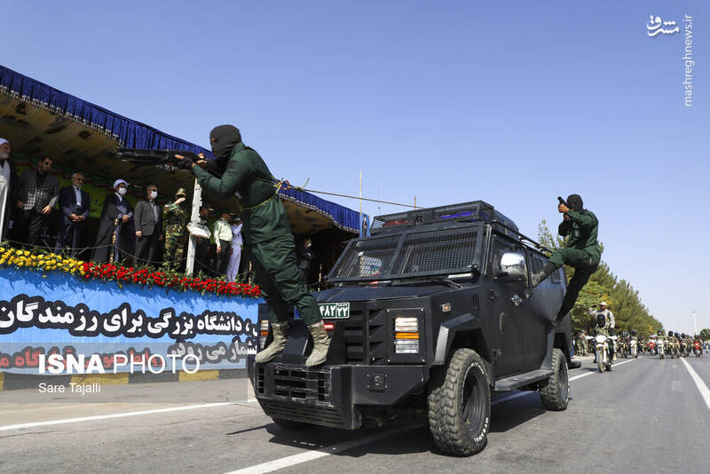 عکس/ رژه نیروهای مسلح در استانها