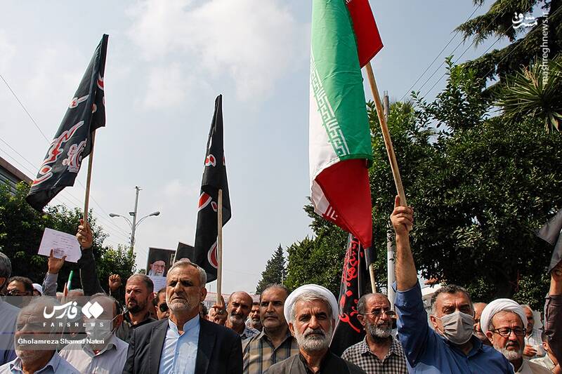 عکس/ راهپیمایی مردم نوشهر بر علیه آشوب و اغتشاش