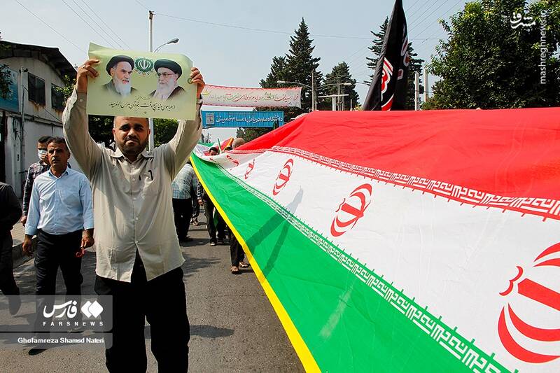 عکس/ راهپیمایی مردم نوشهر بر علیه آشوب و اغتشاش