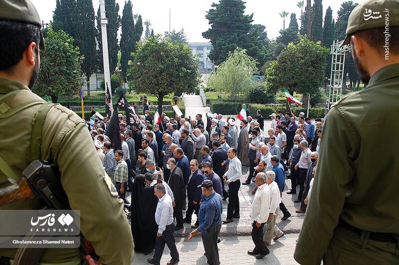 عکس/ راهپیمایی مردم نوشهر بر علیه آشوب و اغتشاش