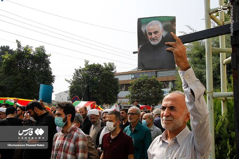 عکس/ راهپیمایی مردم نوشهر بر علیه آشوب و اغتشاش