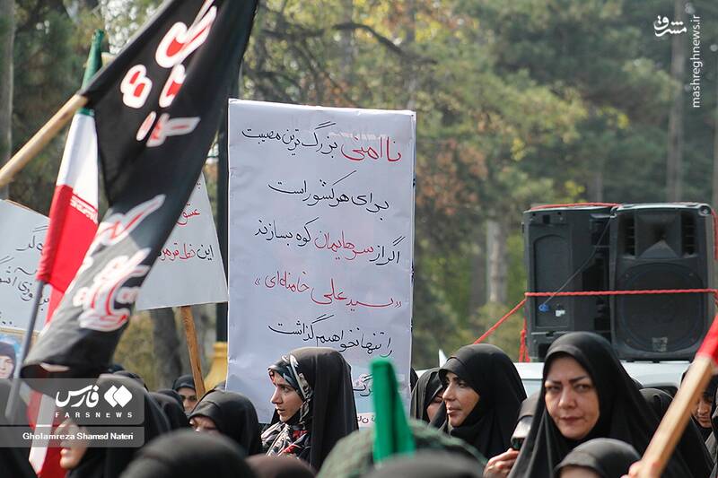 عکس/ راهپیمایی مردم نوشهر بر علیه آشوب و اغتشاش