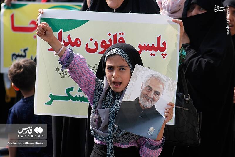 عکس/ راهپیمایی مردم نوشهر بر علیه آشوب و اغتشاش