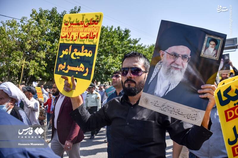 عکس/ حضور گسترده مردم بجنورد علیه اغتشاشات