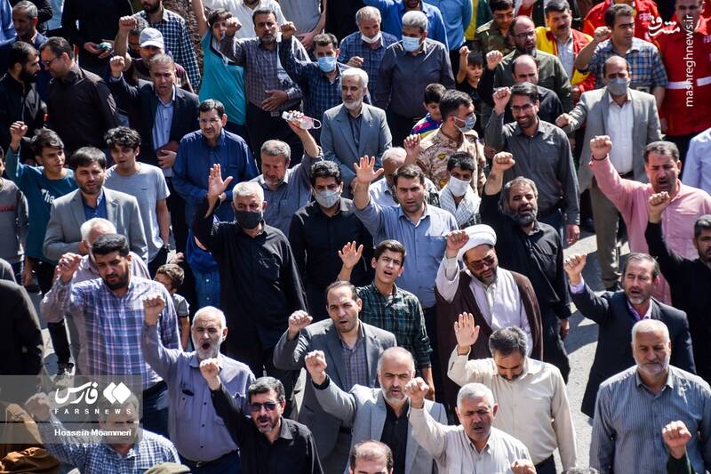 عکس/ حضور گسترده مردم بجنورد علیه اغتشاشات