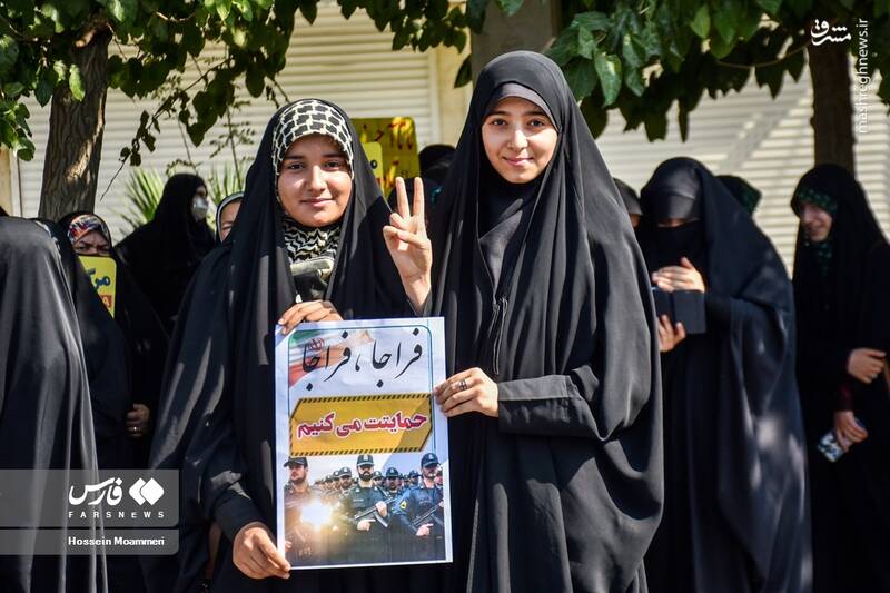 عکس/ حضور گسترده مردم بجنورد علیه اغتشاشات