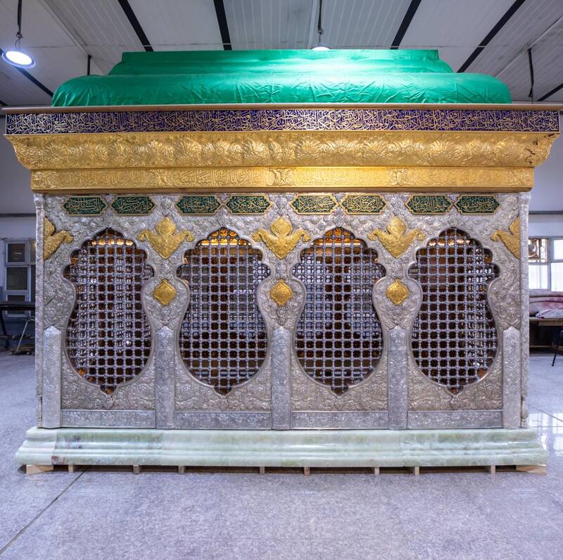 رونمایی از ضریح جدید حرم حضرت زینب در کربلا +عکس