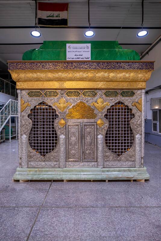 رونمایی از ضریح جدید حرم حضرت زینب در کربلا +عکس