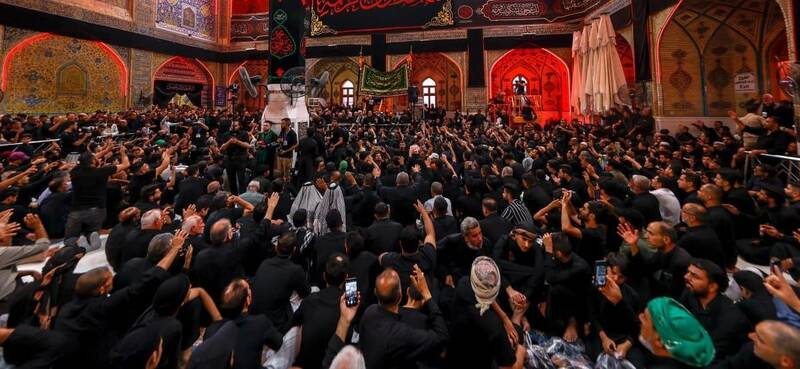 حضور 6 و نیم میلیون زائر در نجف در سالروز وفات پیامبر اسلام +عکس