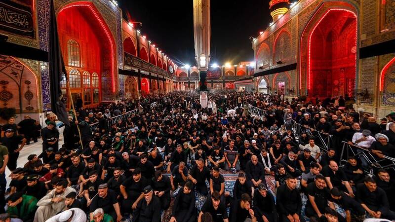 حضور 6 و نیم میلیون زائر در نجف در سالروز وفات پیامبر اسلام +عکس