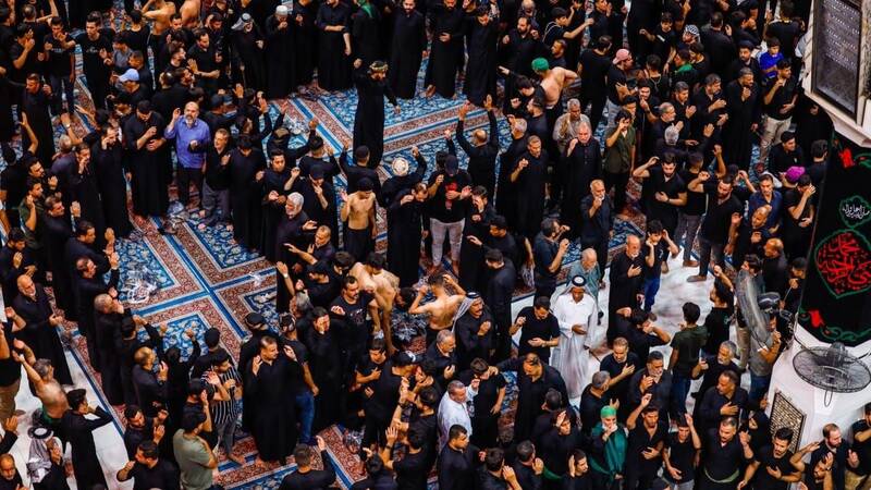 حضور 6 و نیم میلیون زائر در نجف در سالروز وفات پیامبر اسلام +عکس